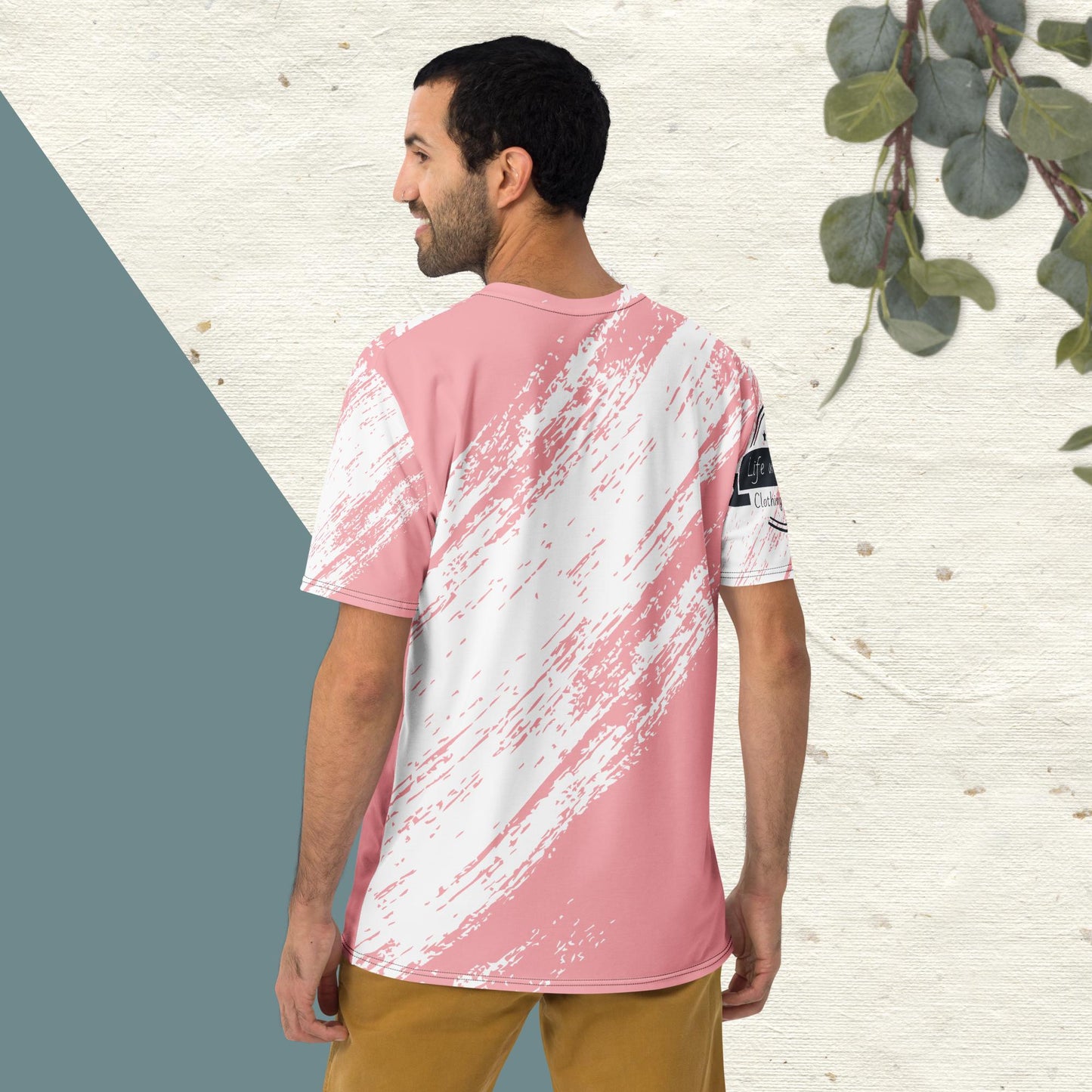 'Grunge' Pink Men's t-shirt