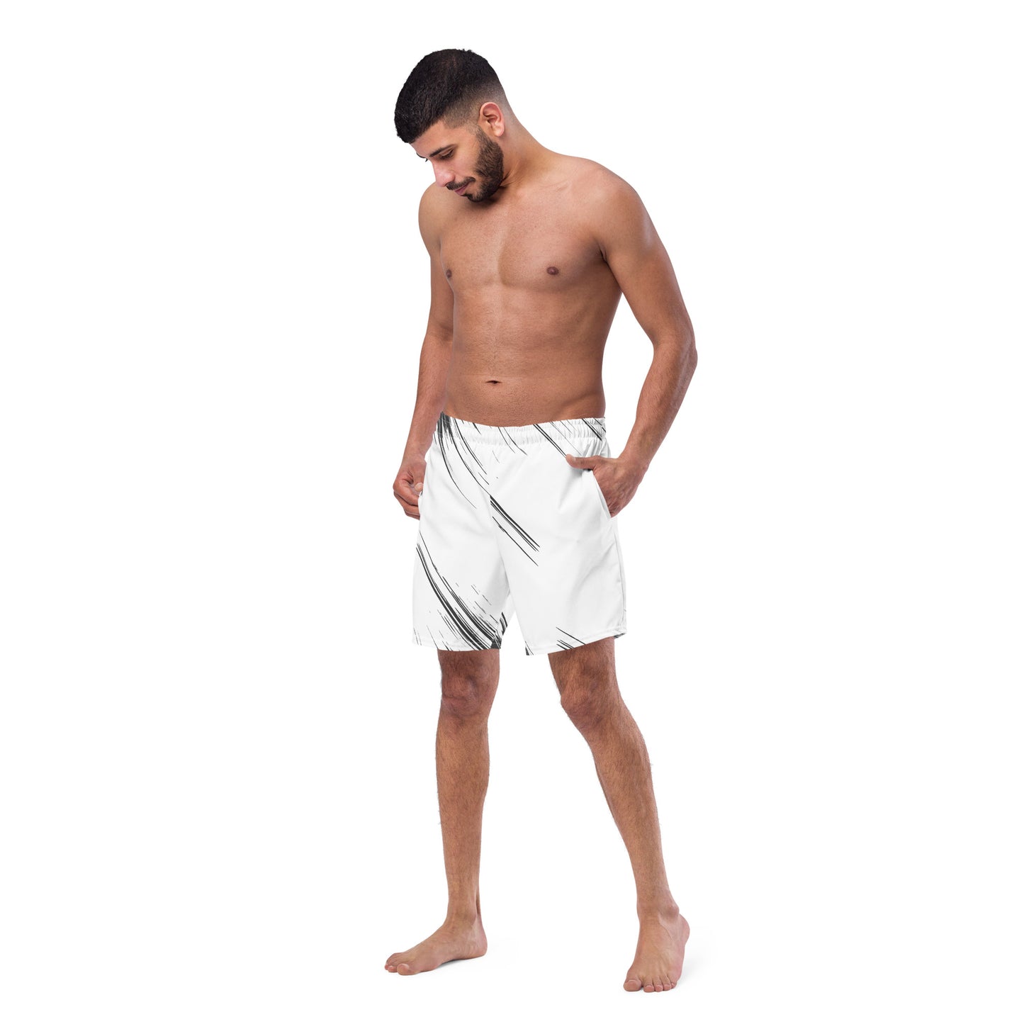 'Grunge' Color Fade Men's swim trunks