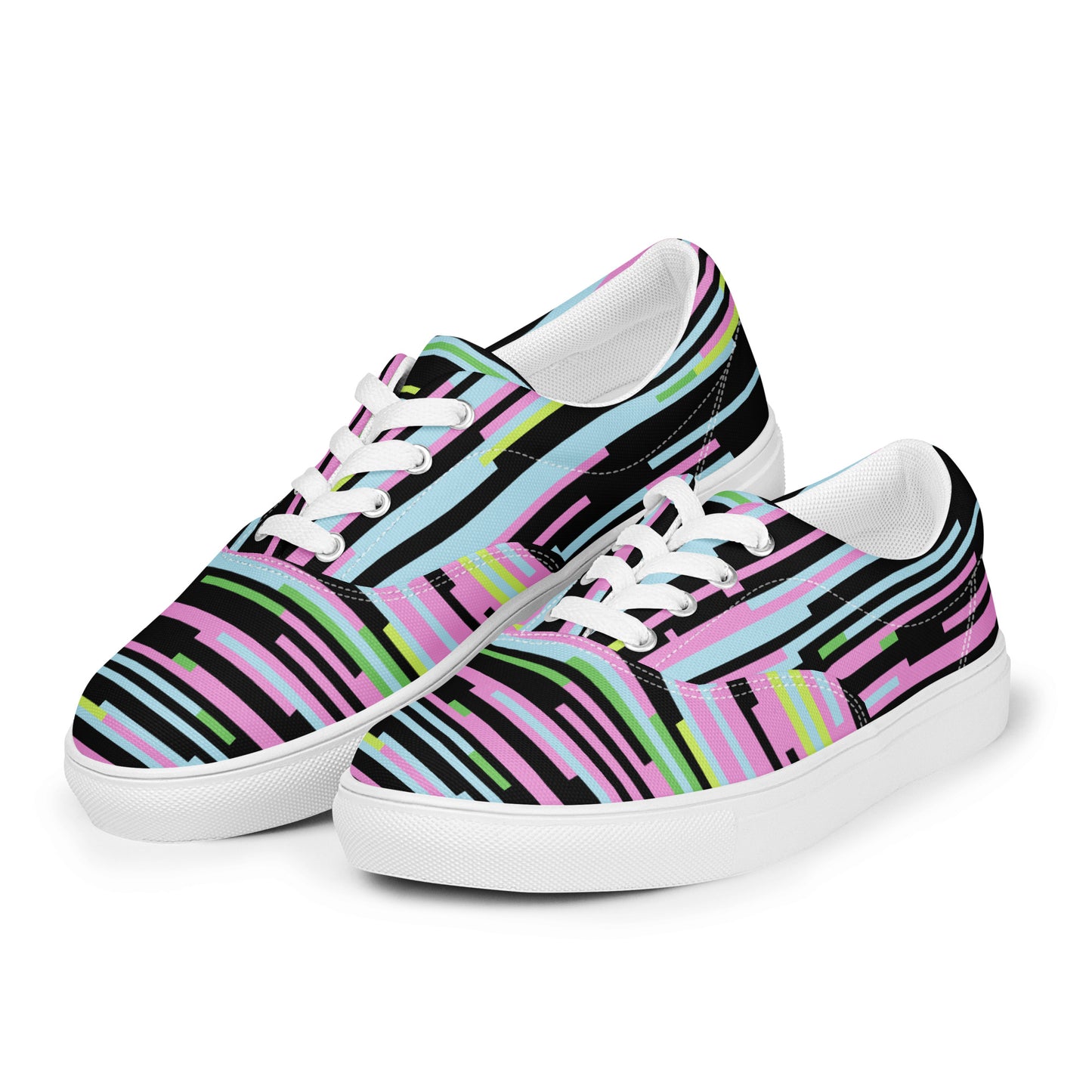 Color Chaos Men’s lace-up canvas shoes