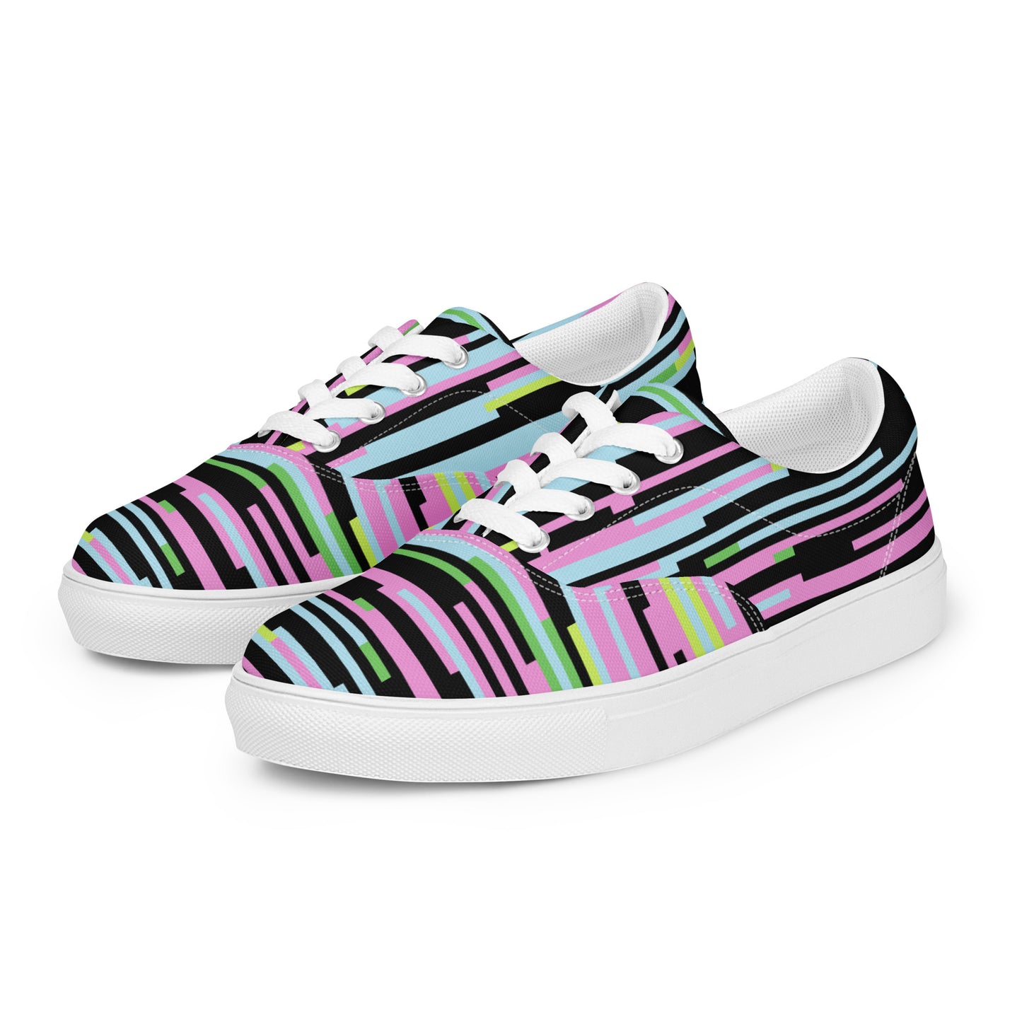 Color Chaos Men’s lace-up canvas shoes