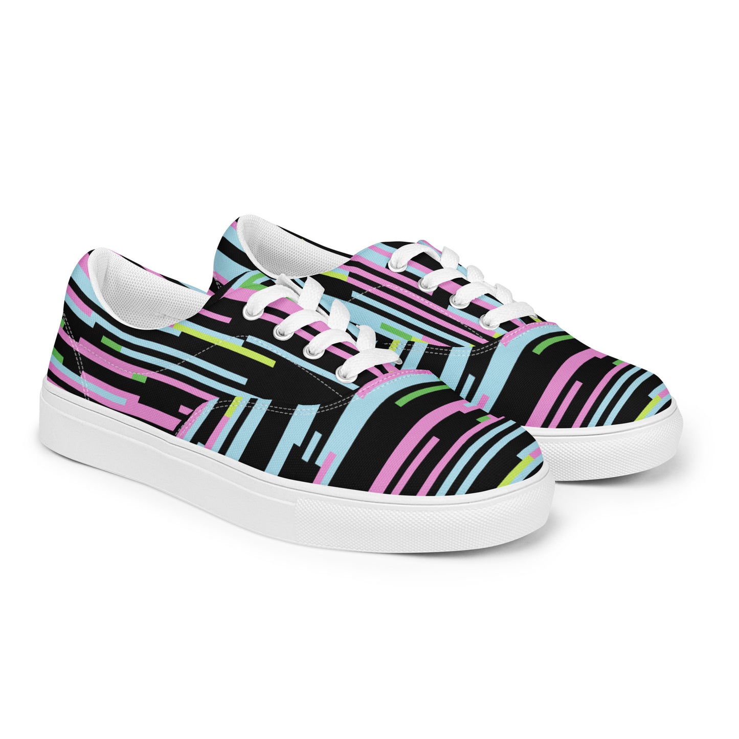 Color Chaos Men’s lace-up canvas shoes