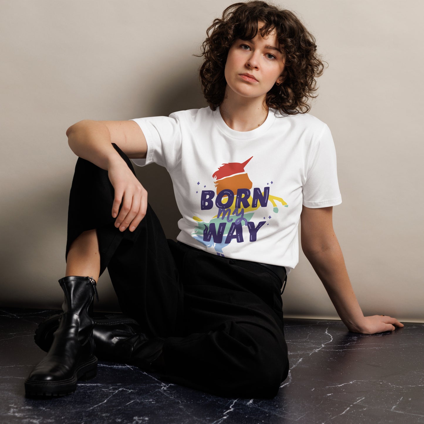 Pride Collection Born My Way Women's premium t-shirt