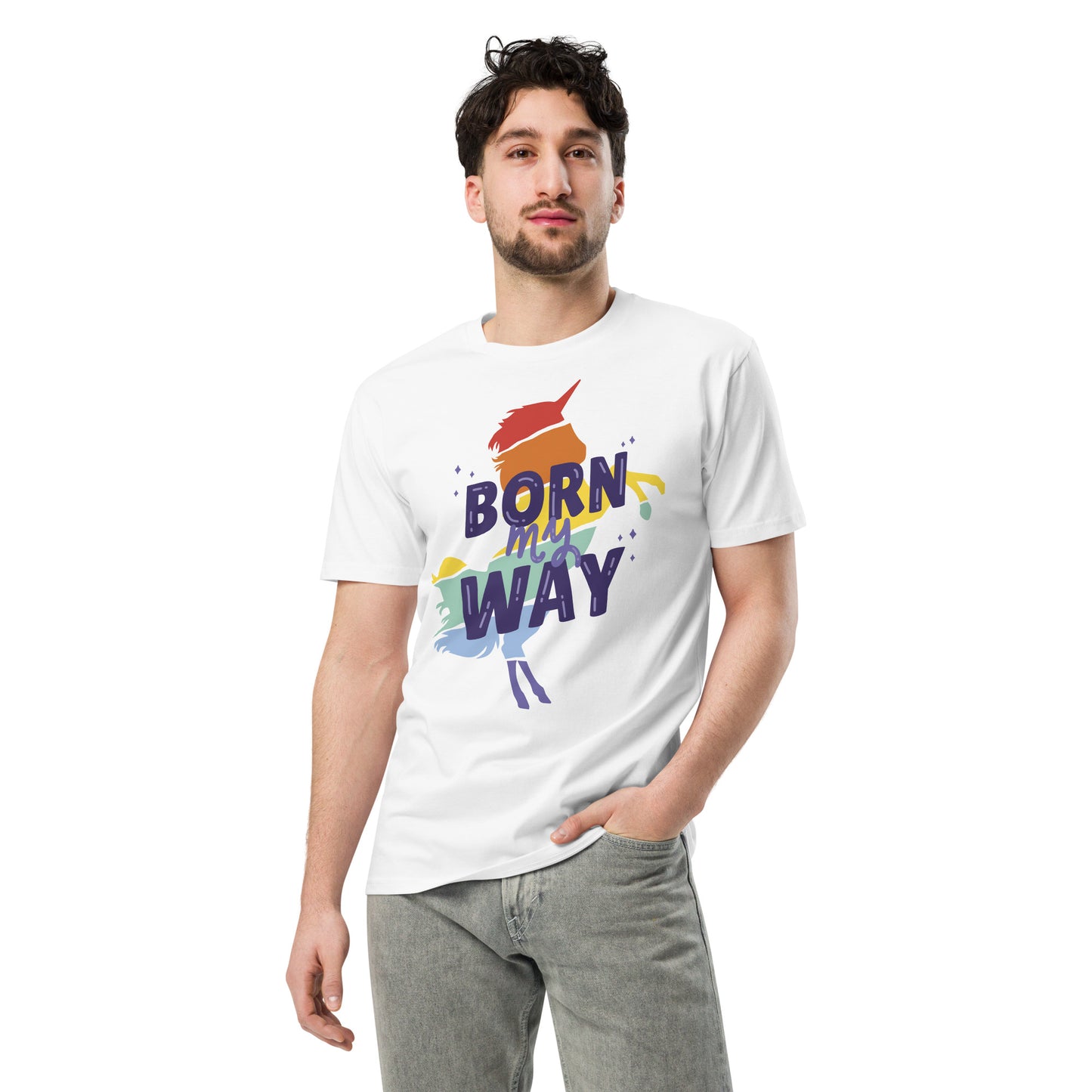 Pride Collection Born My Way Men's premium t-shirt