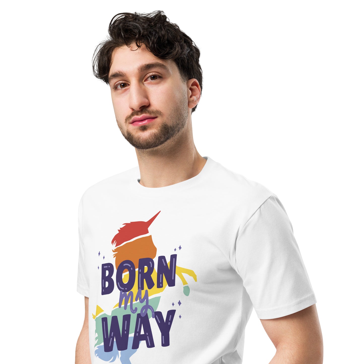 Pride Collection Born My Way Men's premium t-shirt