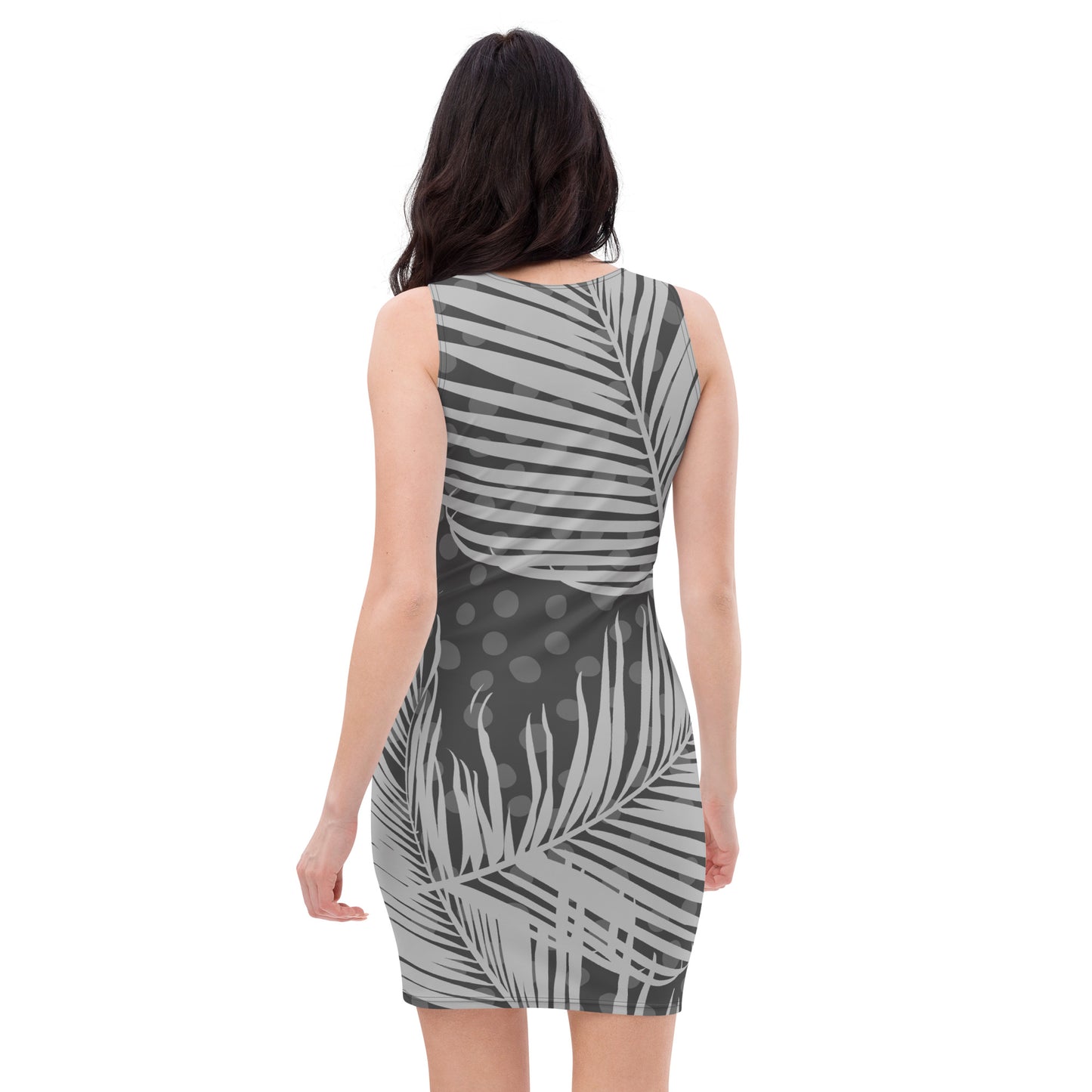 'Womens Grunge' Feather Bodycon dress