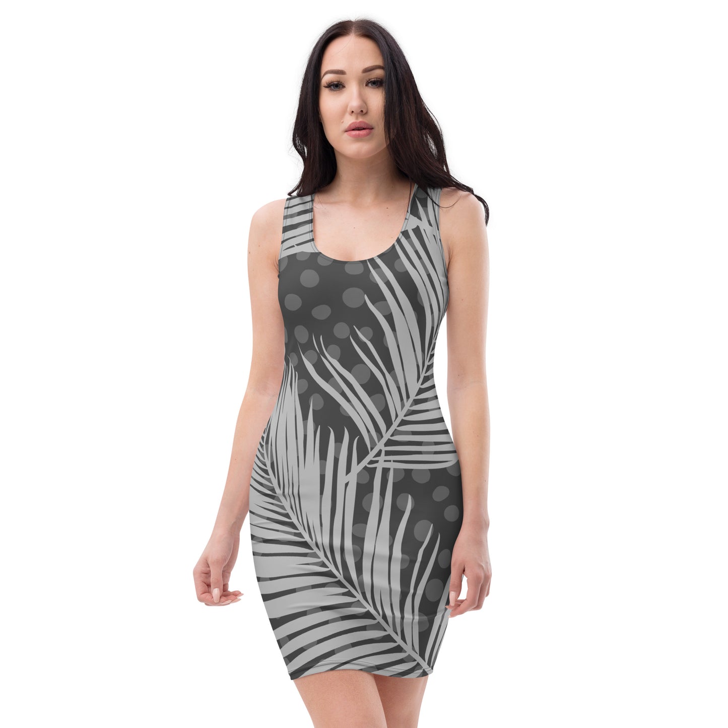 'Womens Grunge' Feather Bodycon dress