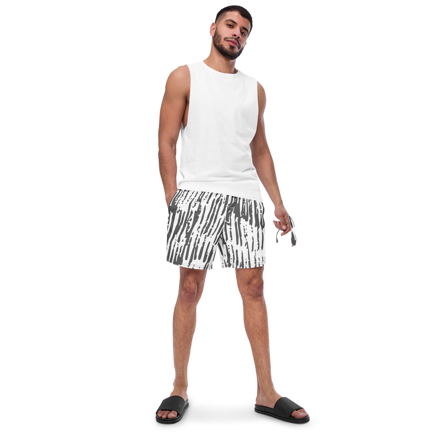 'Grunge' Written in Chaos Men's swim trunks