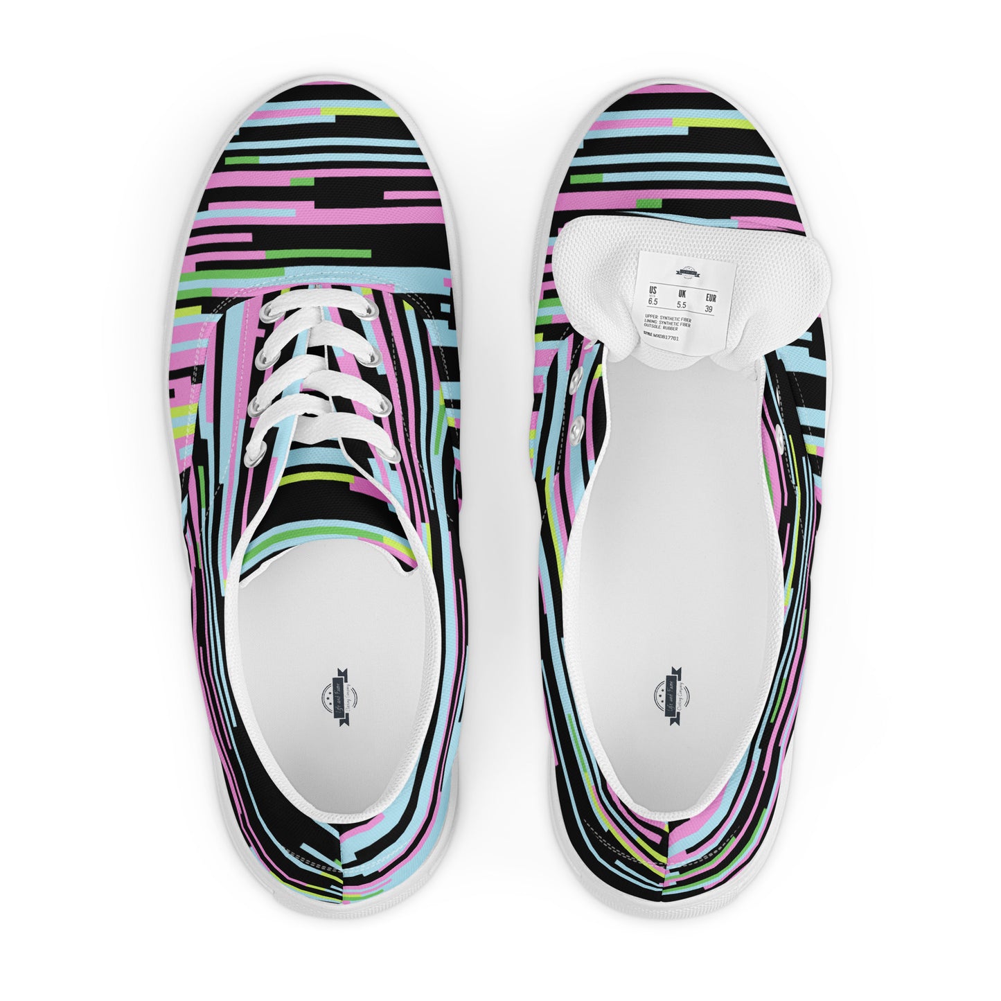 Color Chaos Men’s lace-up canvas shoes