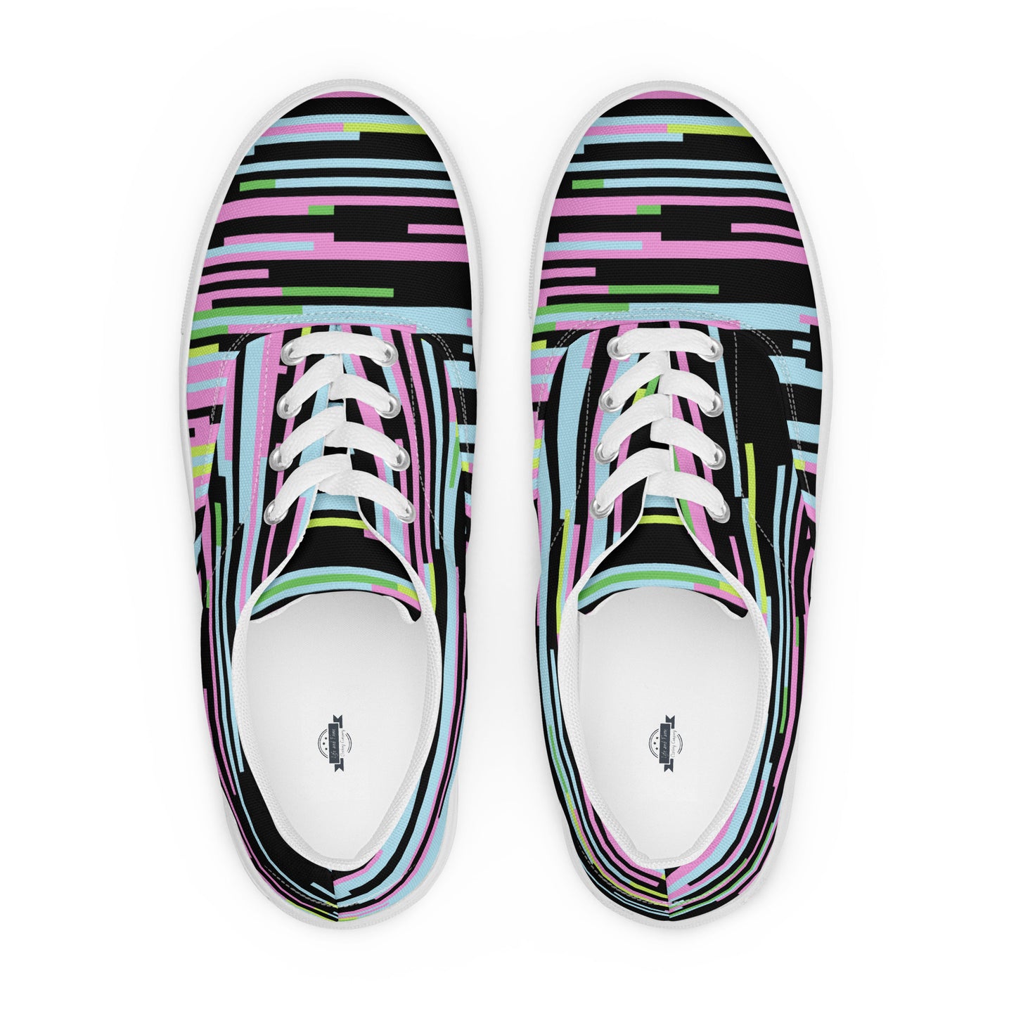 Color Chaos Men’s lace-up canvas shoes