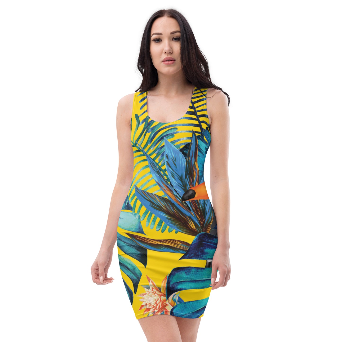 Tropical 'Garden of Devotion' Dress